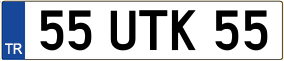 Truck License Plate